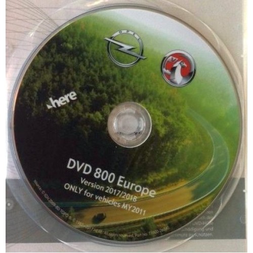 Harta navigatie GPS 2020 DVD800 Navi Opel Insignia Astra J Meriva B MY2011