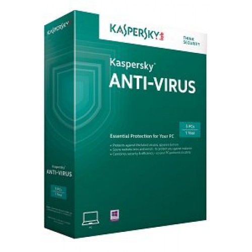 Kaspersky Anti-Virus 2015 1PC 1 an, KL1161OBAFS